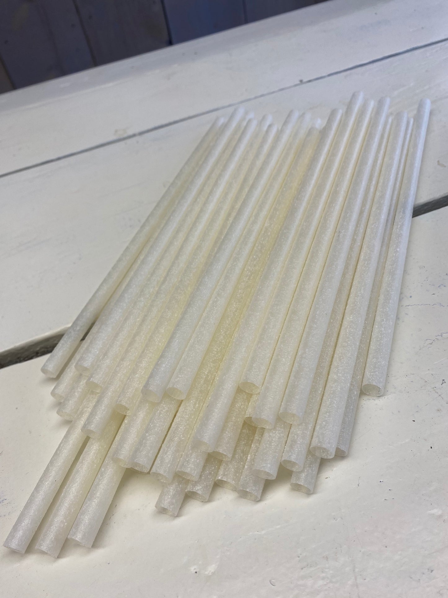35 rietjes, Eco, wit/beige,