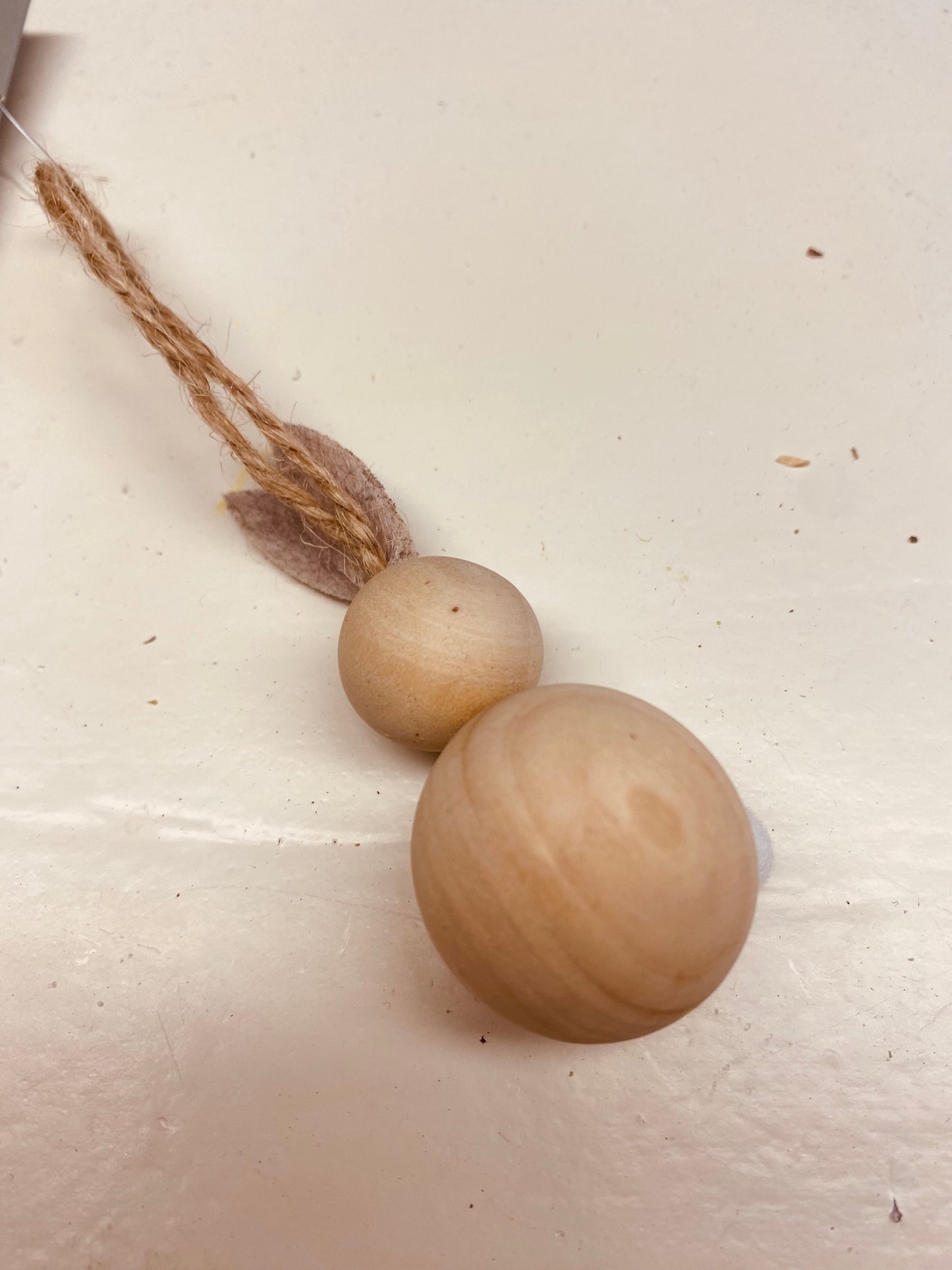 Paashaas popje, per stuk, hout, L6cm