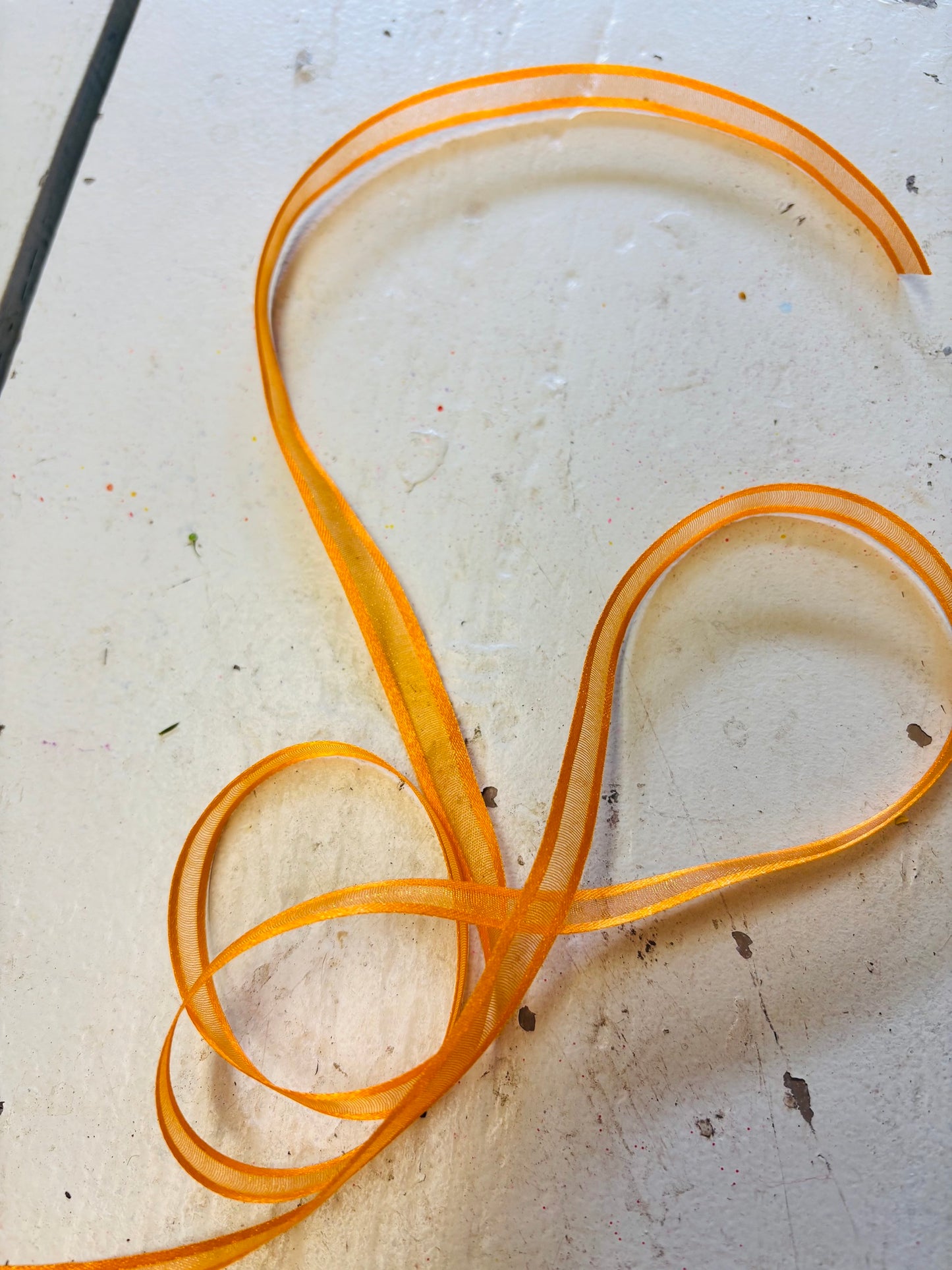 Lint Vivant, oranje, Br10mm, per 1mtr