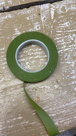 bloemen tape, flower tape, zelfklevend, licht groen, per stuk