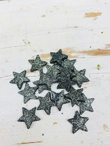 Kerst sterretjes,Piepschuim/tempex, donker groen, per 10 stuks