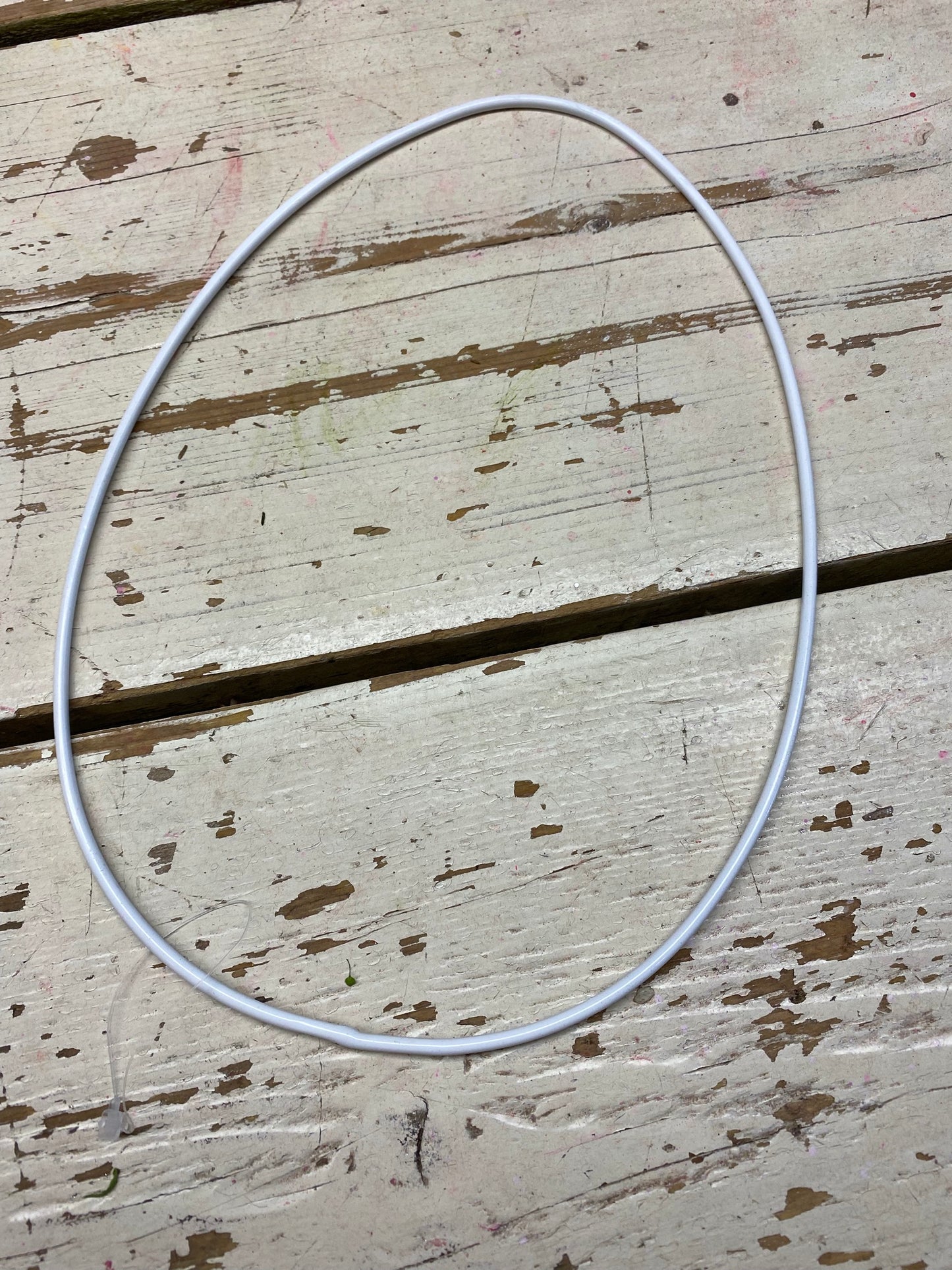 Ei frame, wit, ijzer, metaal, H25cm D17cm, per stuk