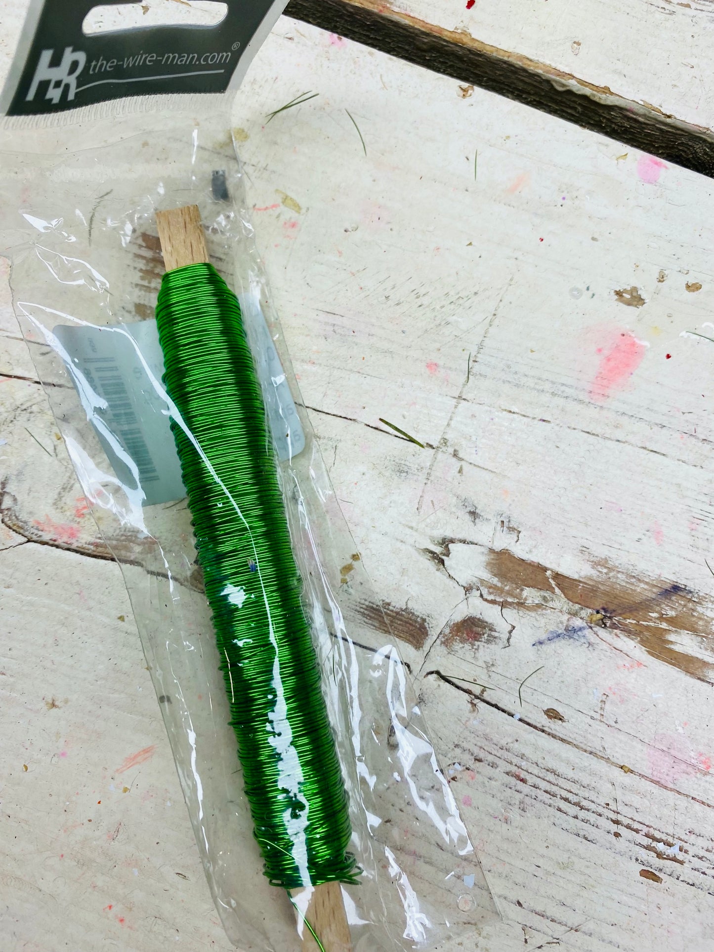 Decoratie lak draad, wikkeldraad, ijzerdraad groen