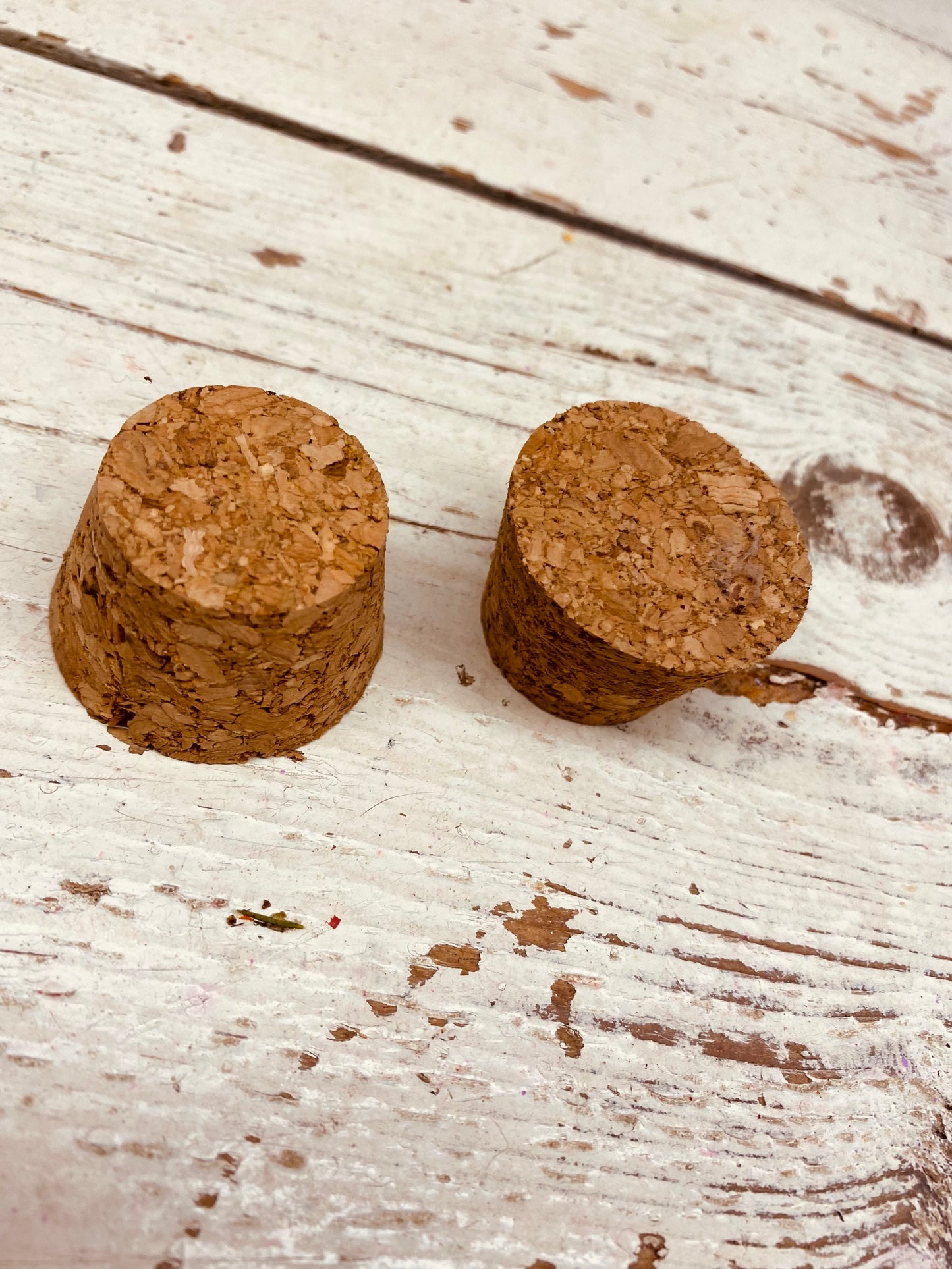 Kurk dopjes, stopje voor op fles, D2,5cm, per 4 stuks
