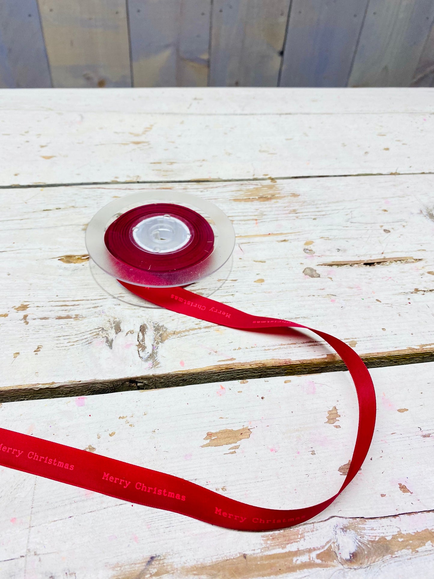 Lint, rood, kerst, per 1mtr