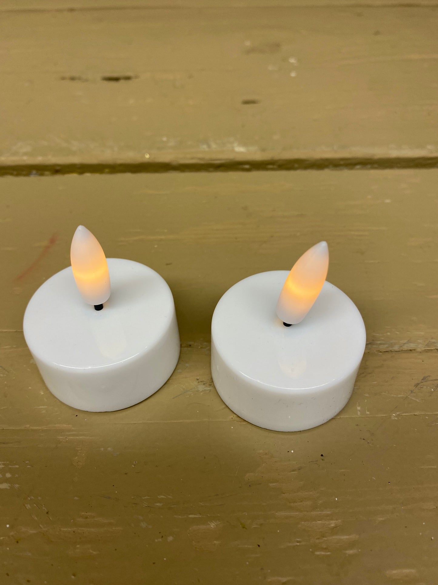 Theelicht kaarsje, led incl. batterij, per 2 stuks