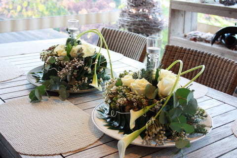 Kersttaart met calla's