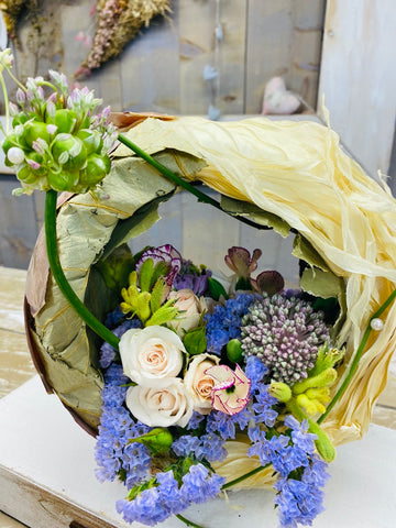 20cm Doorkijk bloemenbol in schitterende pasteltinten