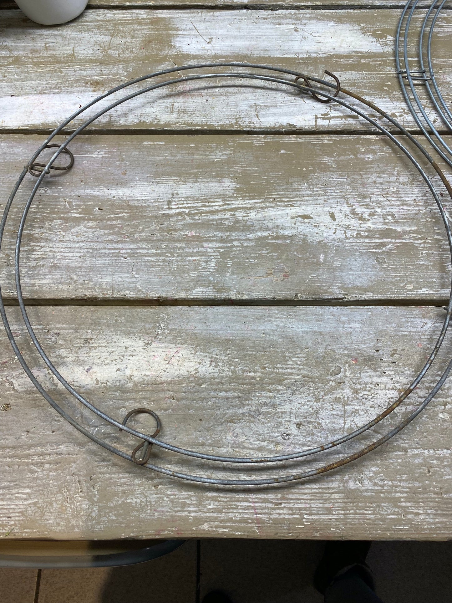 IJzeren dubbele ring 45cm doorsnee