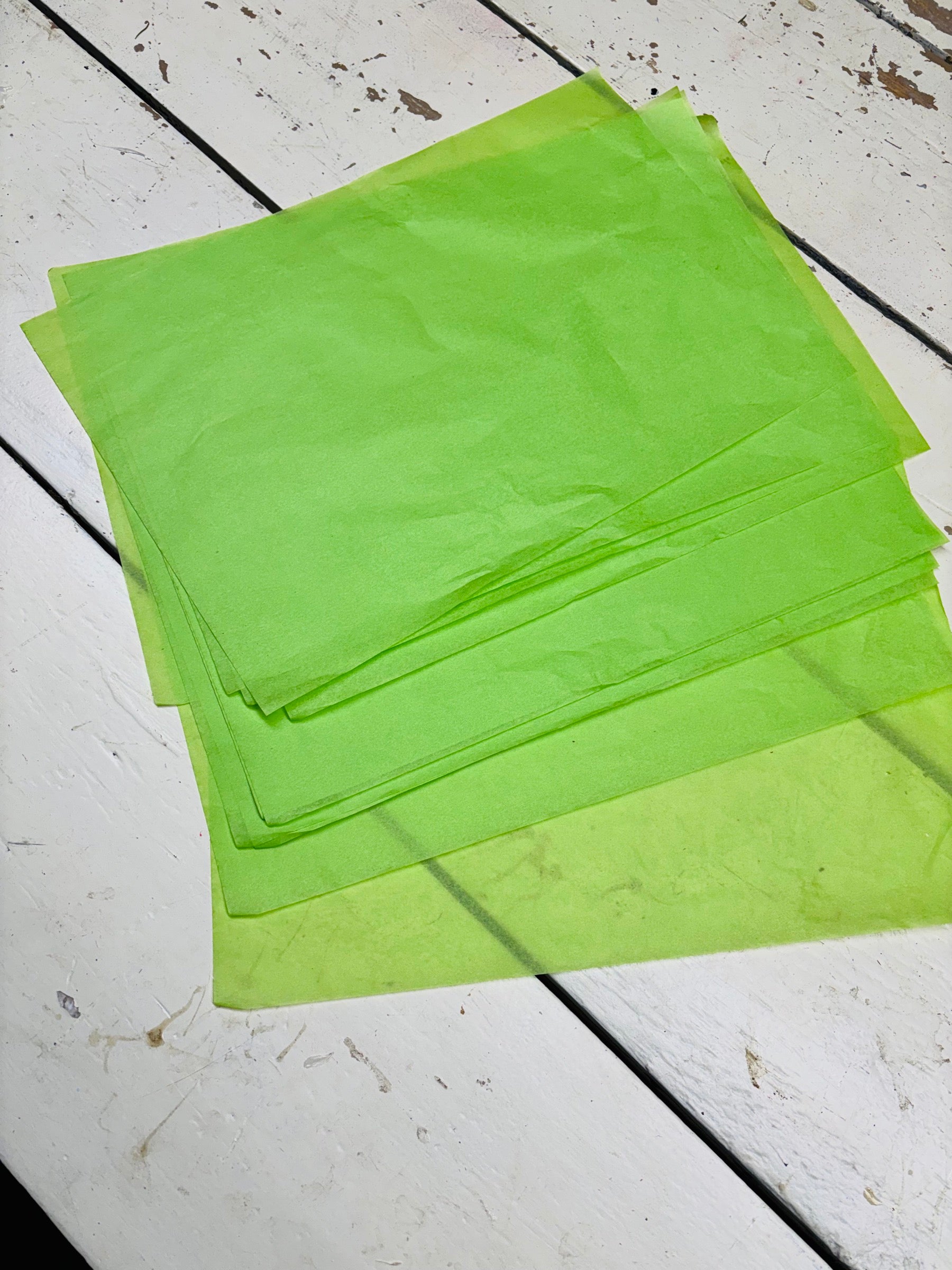 Inpak vellen, doorzichtig papier, per 15 stuks