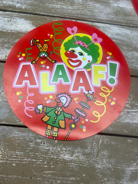 Carnavals Placemat, D43cm, per stuk