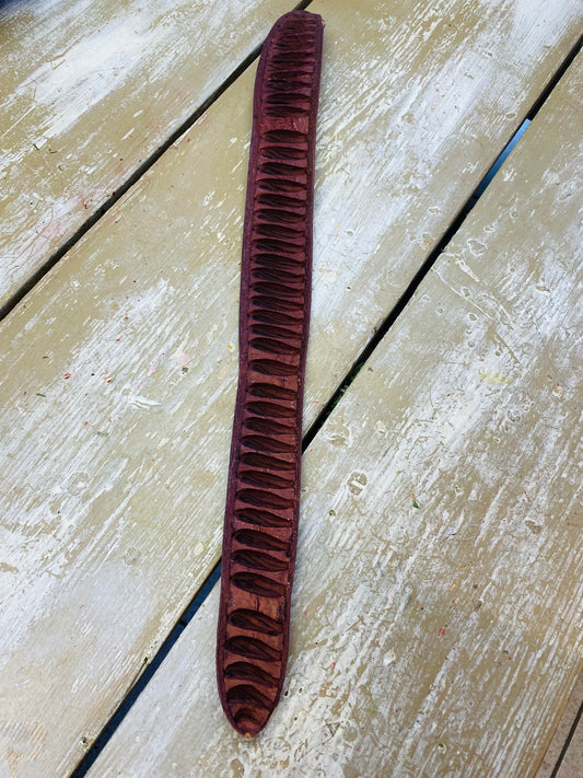 Zaaddoos gedroogd, langwerpig, ongeveer ±L45cm, bordeaux rood