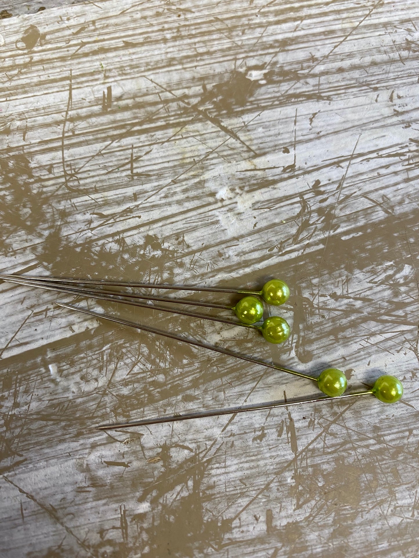 Speldenkop, per 5stuks, licht groen