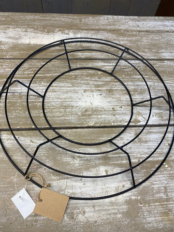 Ring zwart metaal, ijzeren krans, D40cm, per stuk