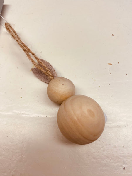 Paashaas popje, per stuk, hout, L6cm