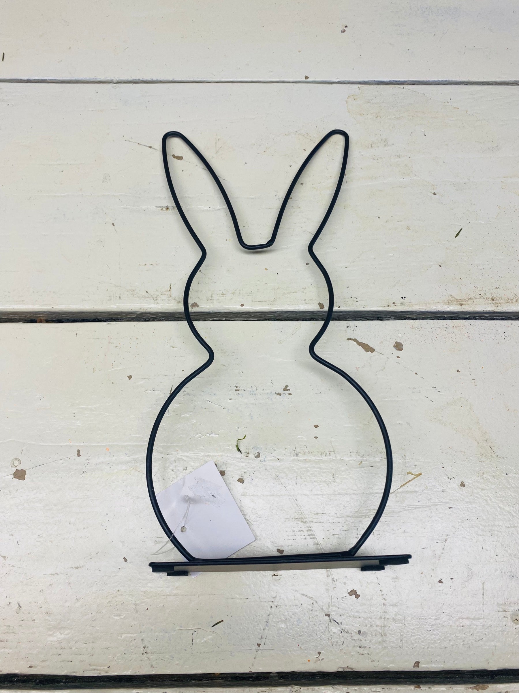 Paashaas frame, per stuk, zwart metaal, H29cm