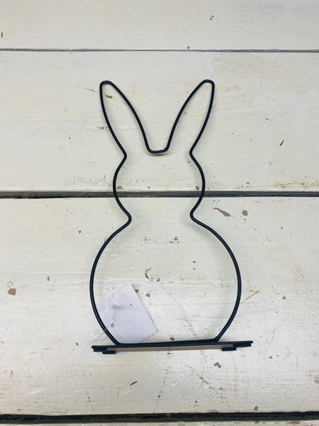 Paashaas frame, per stuk, zwart metaal, H29cm