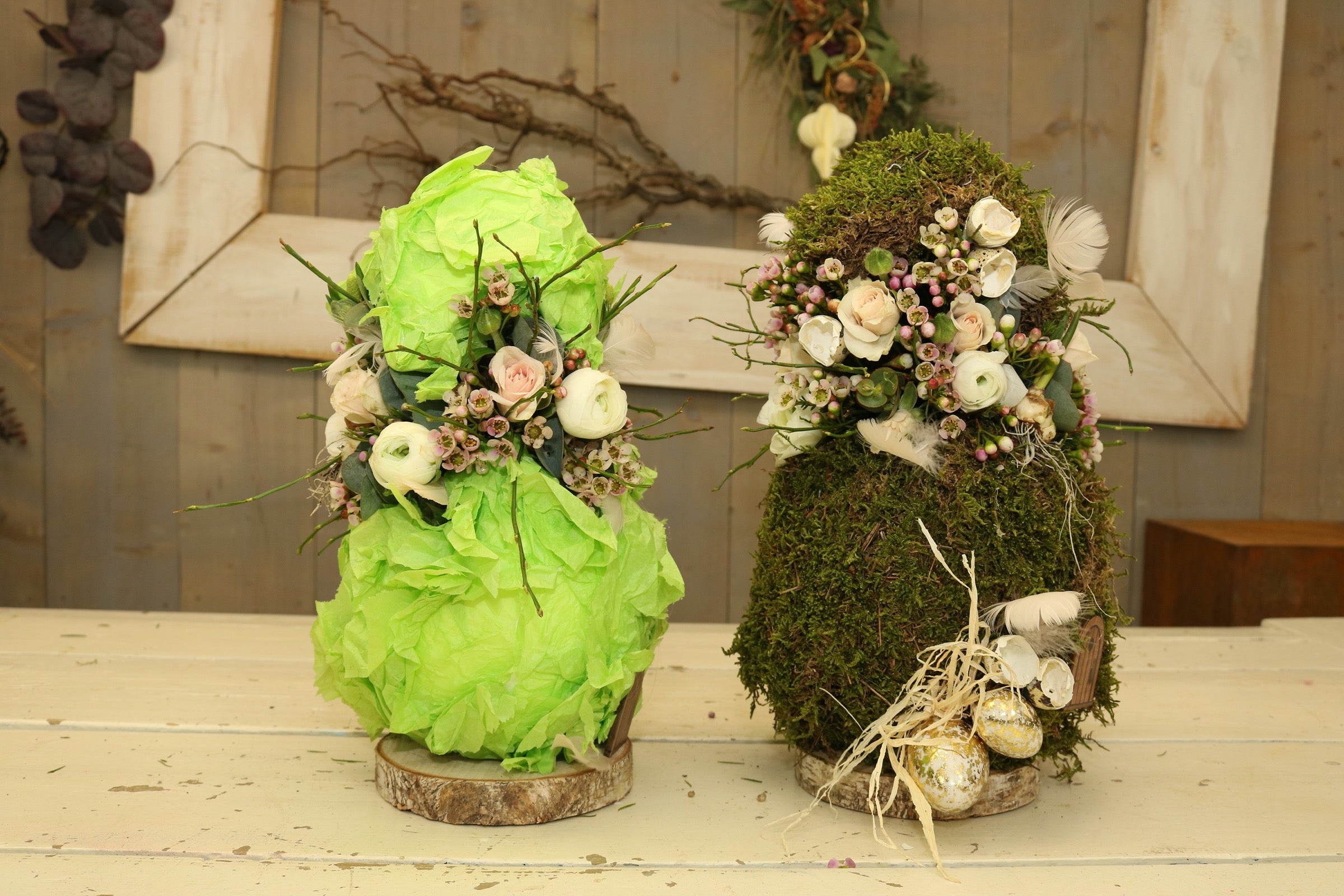 <video>Bloemrijk paasei in voorjaarsbloei