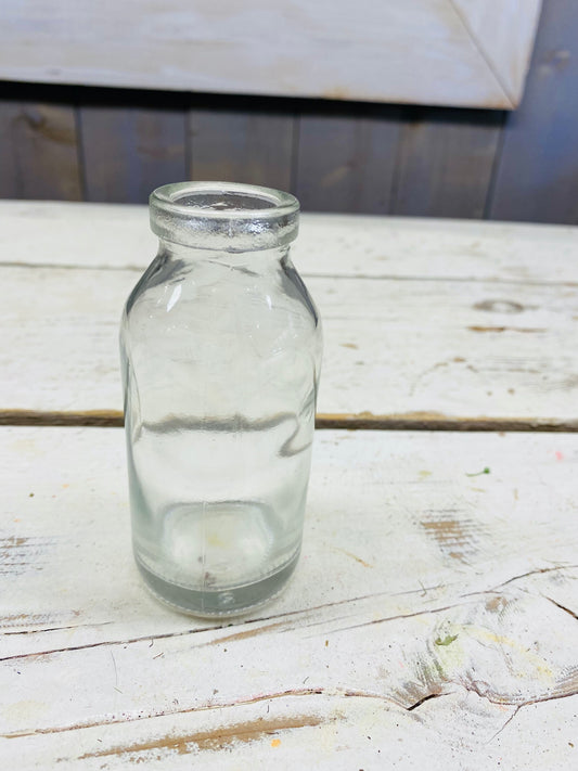 Glazen flesje / vaasje, H11cm, D3cm, per stuk