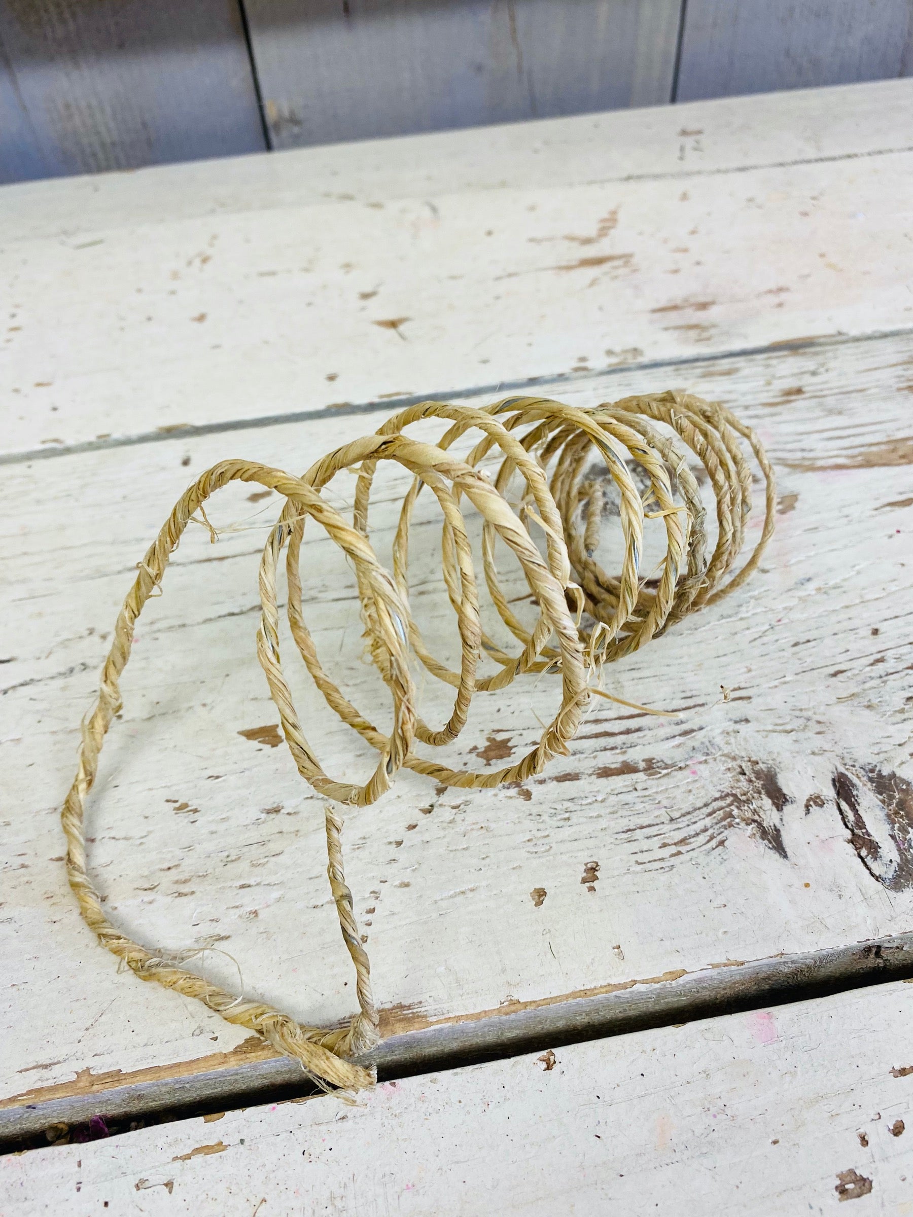 Bindwire rustic, naturel, per meter