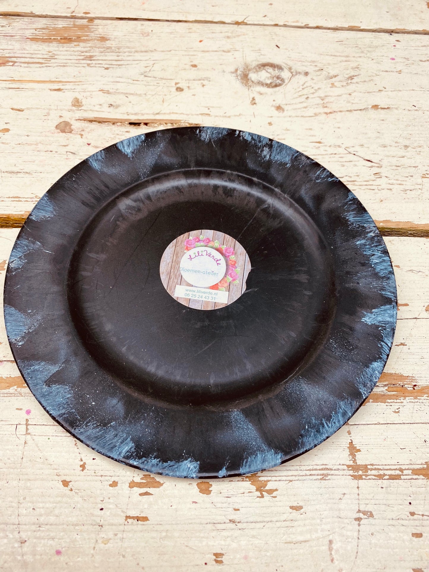 Onderbord plastic, grijs D33cm, per stuk
