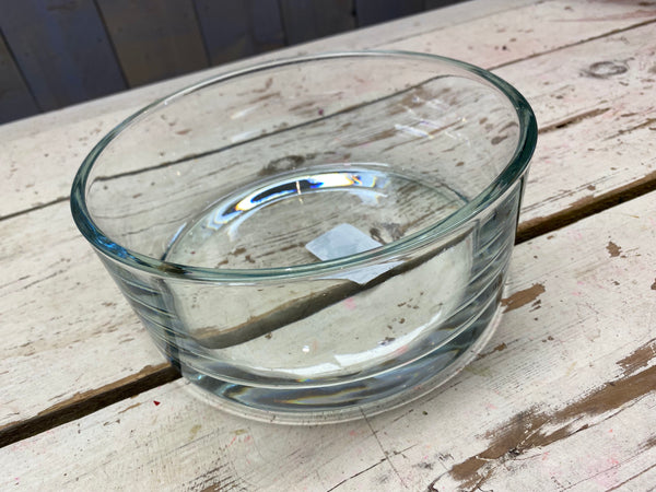 Glazen schaal, doorzichtig, D19cm, H8cm