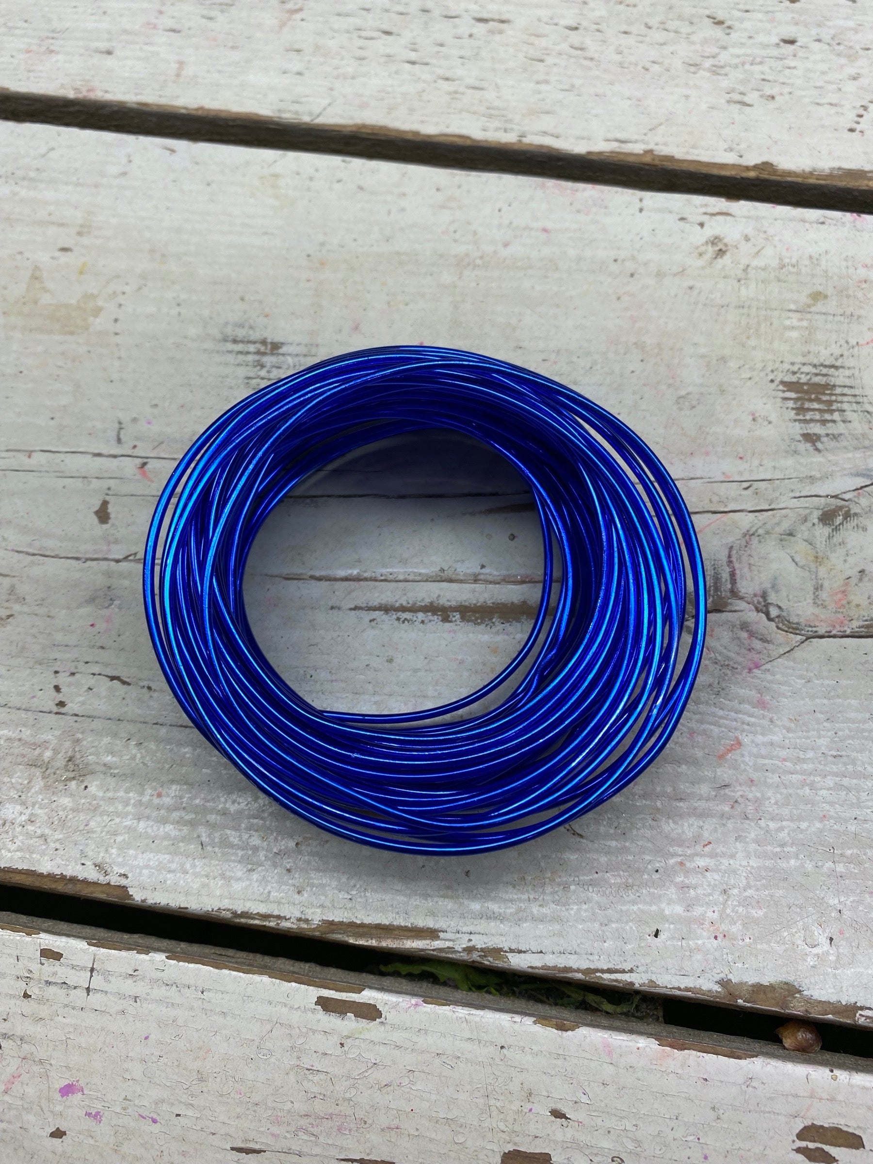 Aluminium draad blauw 2mm dik