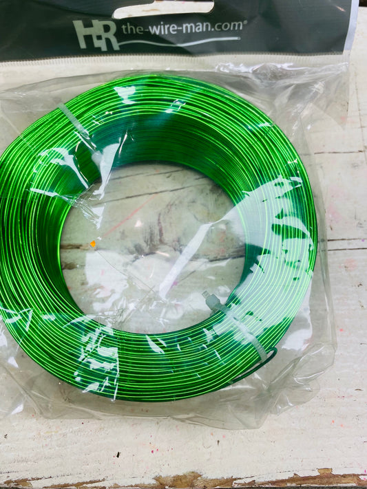 Aluminium draad groen 2mm dik