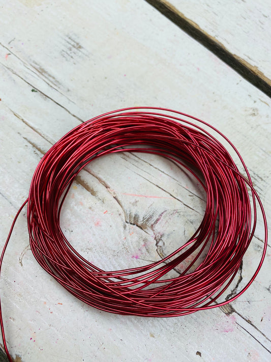 Aluminium draad rood 1mm dik