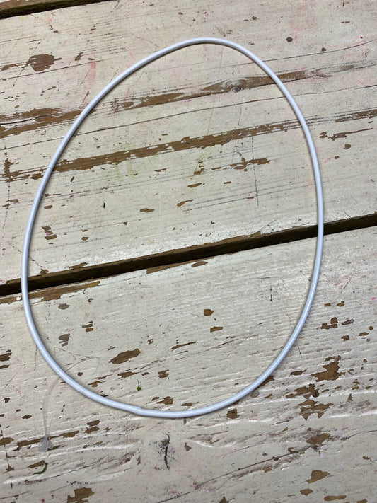 Ei frame, wit, ijzer, metaal, H25cm D17cm, per stuk