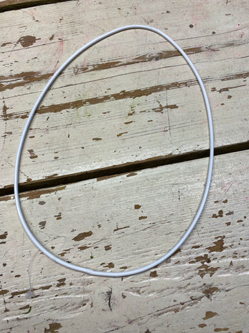 Ei frame, wit, ijzer, metaal, H25cm D17cm, per stuk