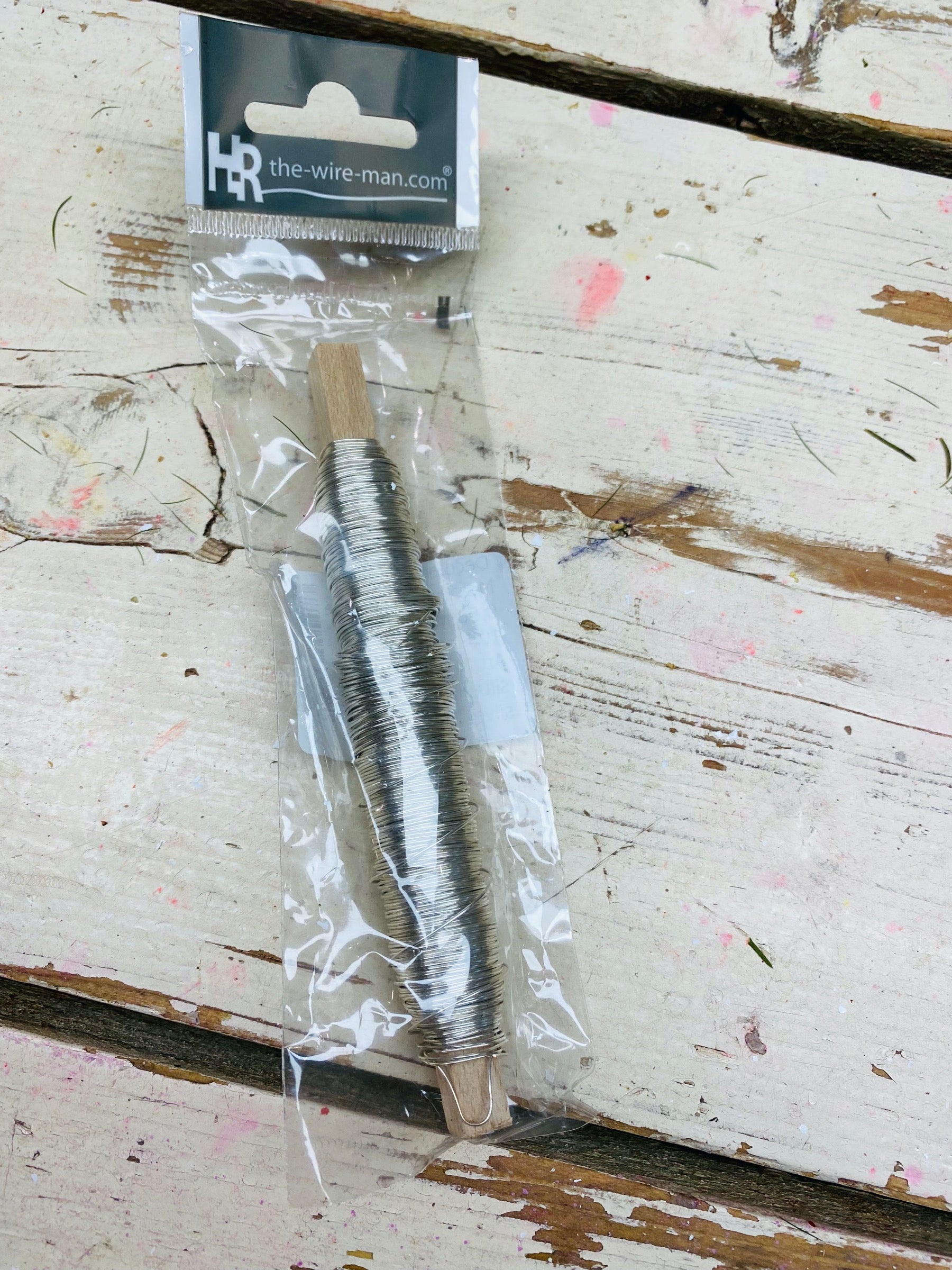Decoratie lak draad, wikkeldraad, ijzerdraad zilver kleurig