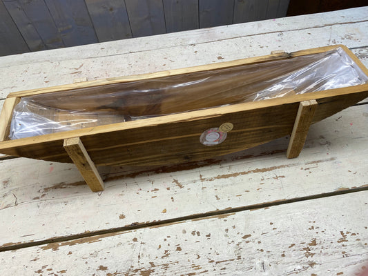 Boot bak, hout op pootjes, L65cm