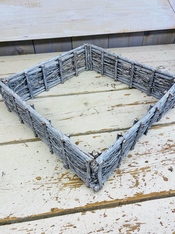Grass frame square, vierkant Frame, white wash, 40 bij 40cm, per stuk