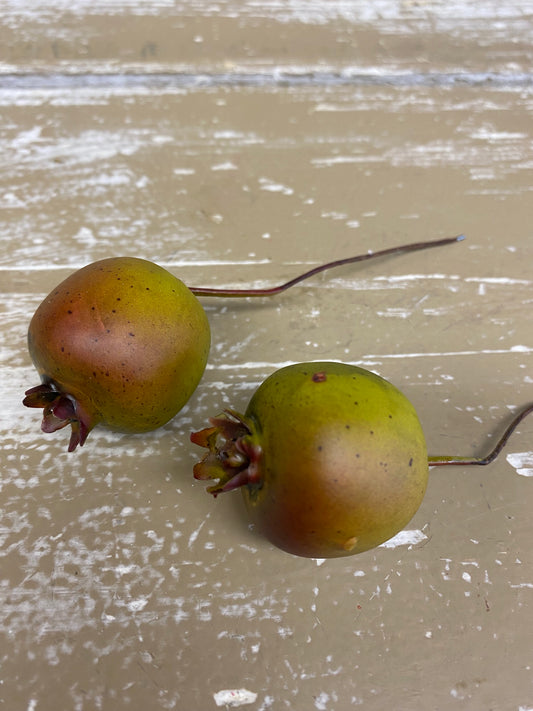 Granaat appeltjes, namaak, klein, groen