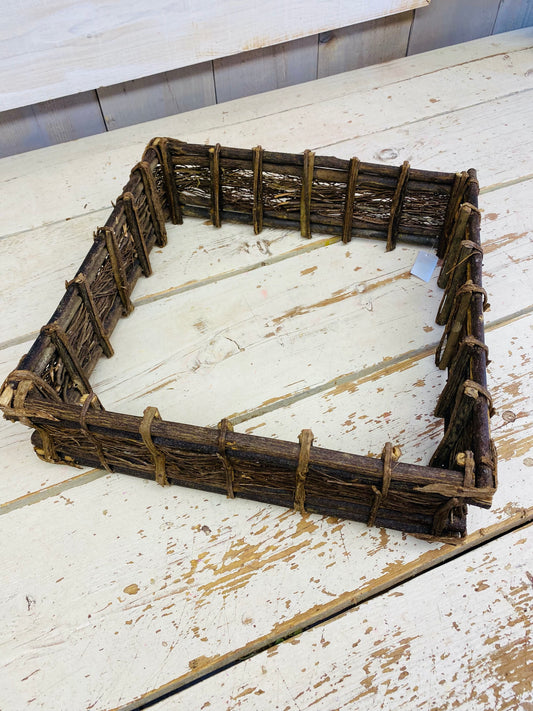 Grass frame square, vierkant Frame, naturel, 40 bij 40cm, per stuk