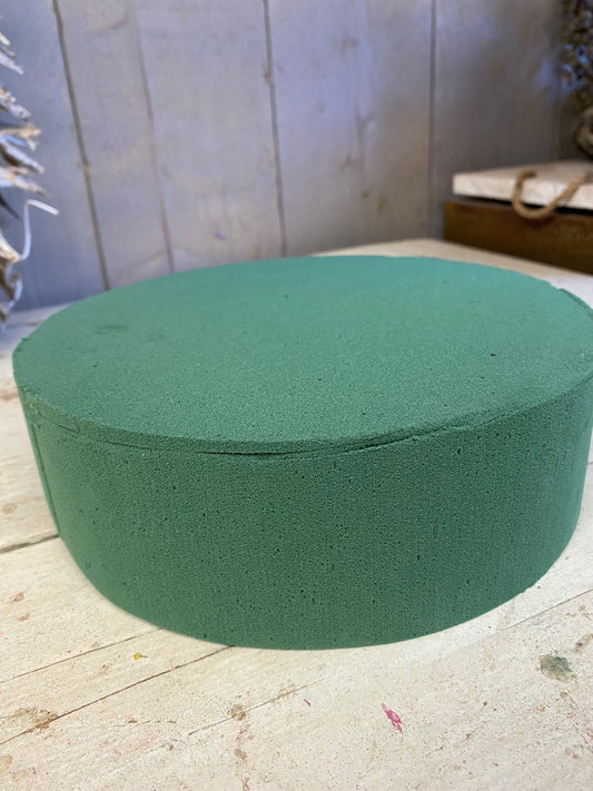 schijf / taart, steekschuim 22 cm doorsnee, per stuk