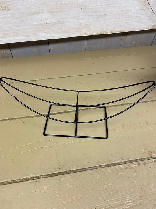 IJzeren standaard , zwart, omgekeerde banaan vorm, H17cm, Br43cm, per stuk