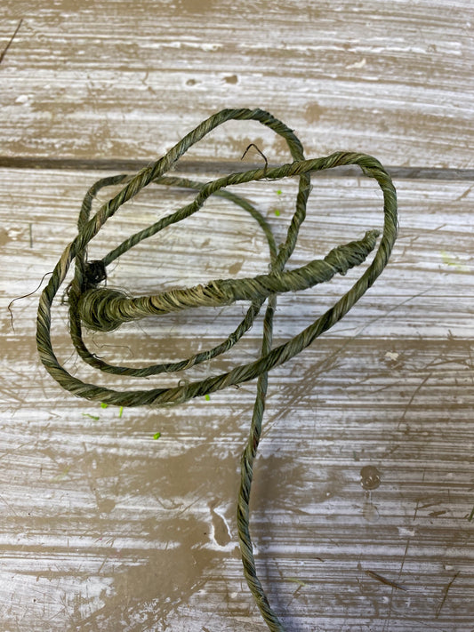 Bindwire rustic, donker groen, per 1mtr