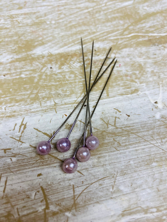 Speldenkop, per 5stuks, zacht roze