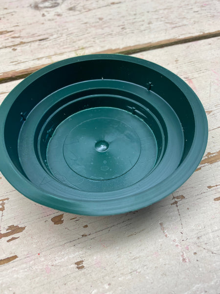 Junior water schaal rond,  D10cm, groen, per stuk