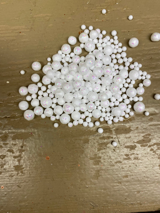Tempex kleine bolletjes sneeuw, 4gram
