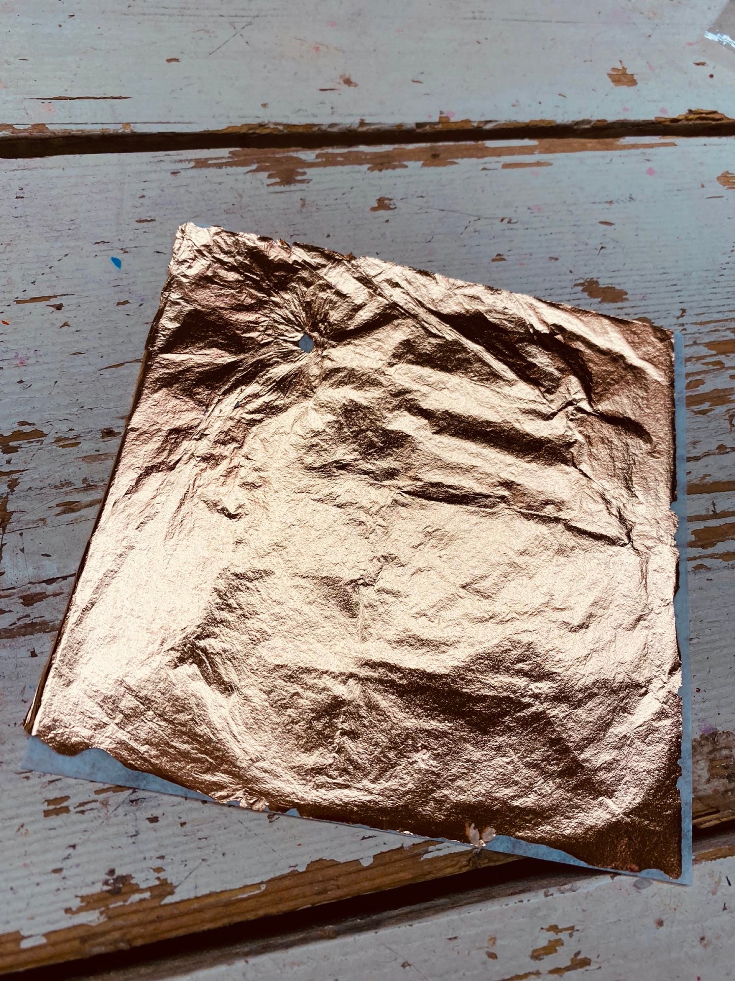 blad goud, koperkleurig, per vel