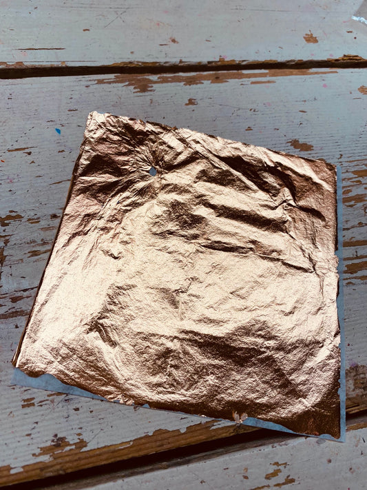 blad goud, koperkleurig, per vel