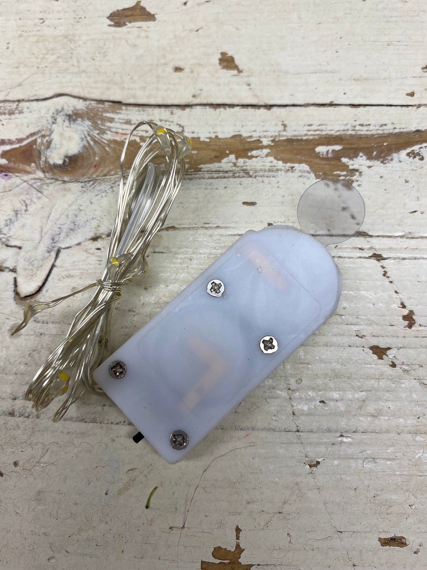 Kerst verlichting LED knoopcell, 1mtr, incl. batterij,