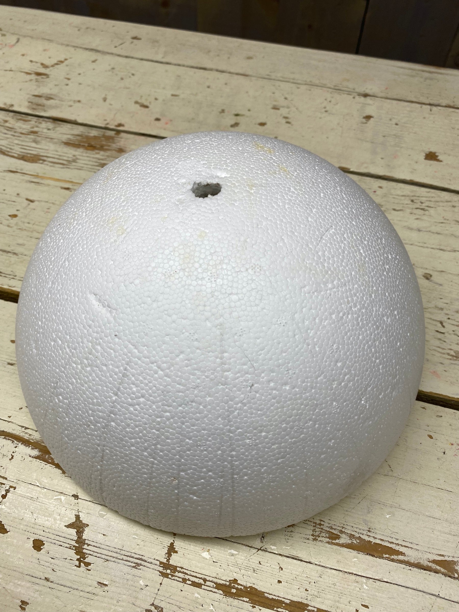 Tempex, styropor, halve bol, 25cm doorsnee