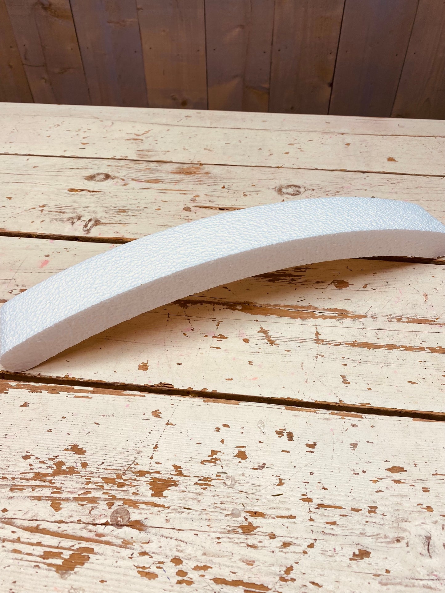 Tempex, isomo, of styropor boog, 50cm lang, hoogte 7cm