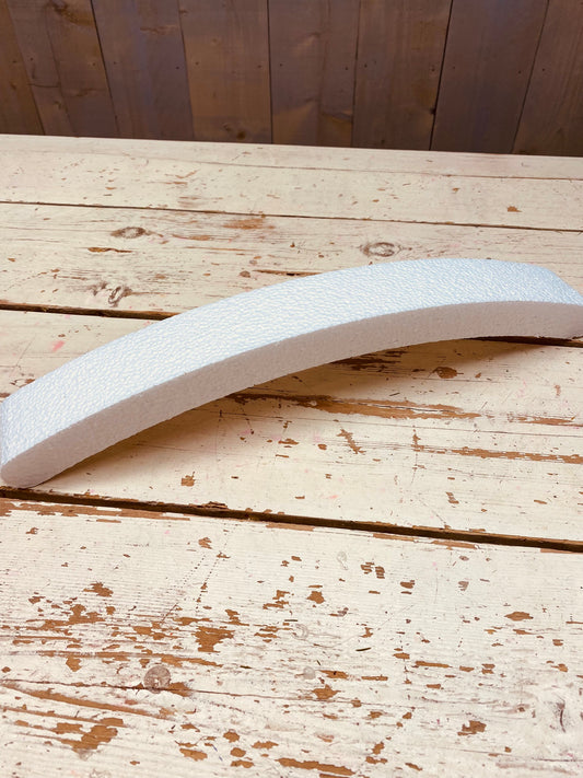 Tempex, isomo, of styropor boog, 50cm lang, hoogte 7cm