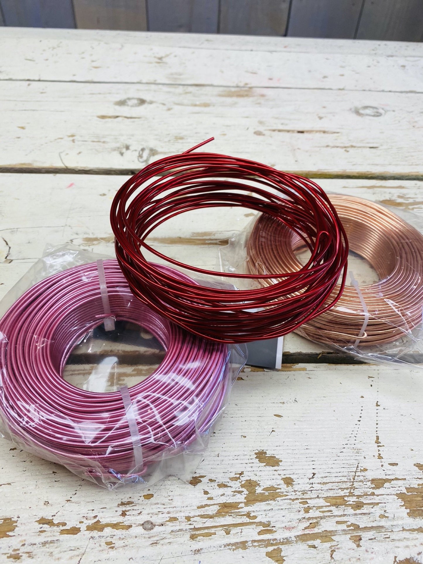 Aluminium draad goud 1mm dik