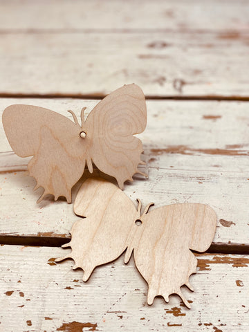 vlinder hout, per stuk, Br13cm, L10cm